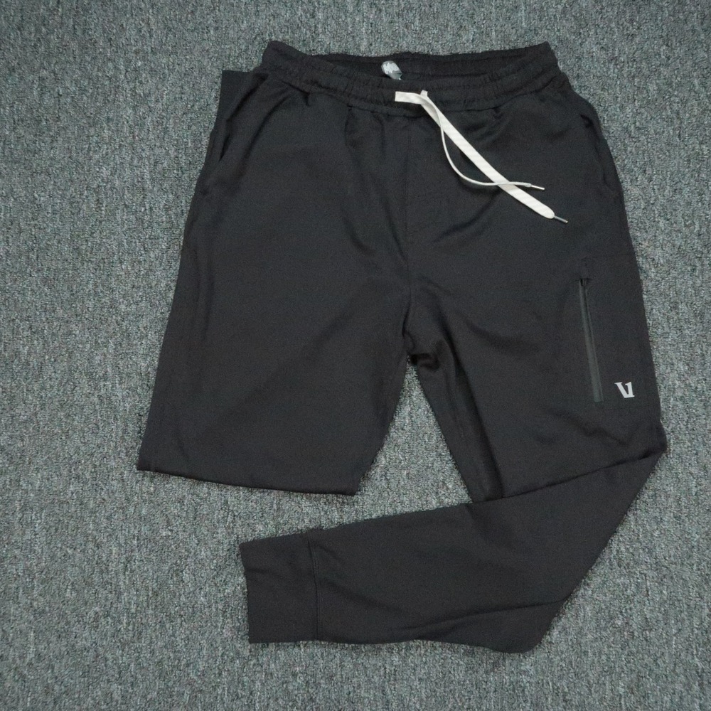 Vuori Pants Mens Small Black Sunday Performance Jogger Athletic Tapered Stretch